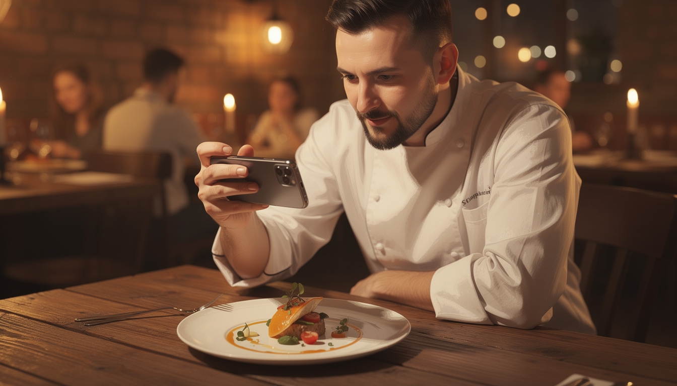 Restauracja fotografuje dania do mediów społecznościowych